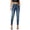 d1232_Dark Blue, variant on Zormilly Skinny Jeans for Women Low Rise Stretchy Classic Cropped Jeans with Pockets Trendy Soft Blue Denim Pants, 2XS-L