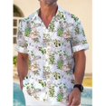 thumbnail image 2 of Camisas hawaianas de playa para hombre, ropa de calle informal para exteriores, de manga corta con solapa para uso diario, camisetas Y2K, ropa de gran tamaño para hombre 2024, 2 of 5