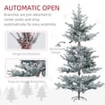 thumbnail image 5 of HOMCOM 6ft Artificial Nordic Pine Christmas Tree with Snow, Easy Assembly, 5 of 9
