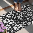 thumbnail image 4 of Black Paw Door Rugs,Washable Non Slip Door Mats Indoor,Decorative Door Mats,Entry Mat Indoor for Entrance,Bedroom,Kitchen,Bathroom,20"x32", 4 of 6
