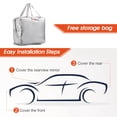 thumbnail image 5 of Audew 6 Layers Waterproof Full Car Cover with Zipper, UV Snow Rain Wind Dust All Weather Outdoor Protection for Hatchback, Universal Fit Up to 171 Inches, 5 of 6