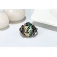 thumbnail image 3 of Henrietta Tree Branch Flower Ring Opal Black Silver Women Ginger Lyne Collection, 3 of 6
