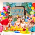 thumbnail image 7 of Sweet Happy Beach Hawaiian Style Birthday Backdrop Banner Poster Beach Hawaiian Style Birthday Party Decorations Beach Hawaiian Style Birthday Party Supplies Beach Hawaiian Style Photo Background, 7 of 7
