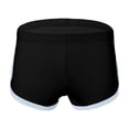 thumbnail image 2 of Shorts for Men 5 Inch Sheer Casual Quick Dry Shorts Breathable See Through Lightweight Relaxed Summer Shorts Black L, 2 of 4