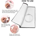 thumbnail image 5 of BEST- 2Pcs Jewelry Polishing Cleaning Cloth Large 10'' X 12'' For Sterling Silver Jewe, 5 of 6