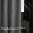 Deconovo Gray Blackout Curtains for Bedroom, 84 inch Long, Grommet