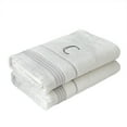 thumbnail image 2 of SKL Home Casual Monogram Bath Towel, "C", White, 2 of 6