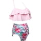 thumbnail image 5 of Traje de baño para niñas Conjunto de bikini de dos piezas Ruffle Falbala Trajes de baño Trajes de baño Xemadio WMZL-956-91, 5 of 7