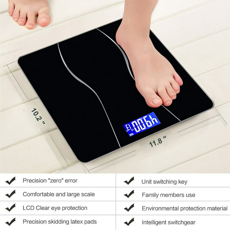 Digital Bathroom Body Weight Scale with LCD Display Backlight