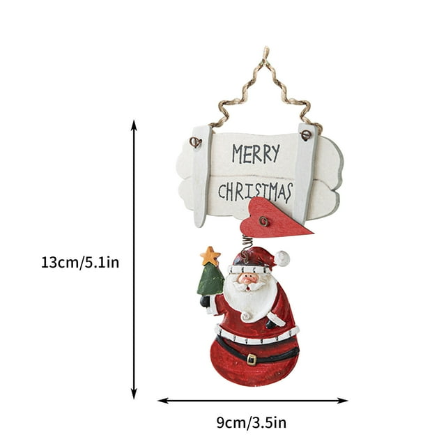 Décorations de Noël Extérieures Suspendues Vintage, Décorations de Porte Suspendues de Noël, Panneaux de Porte d'Entrée de Noël, Décorations de Noël, Panneaux Extérieurs, Décorations Intérieures