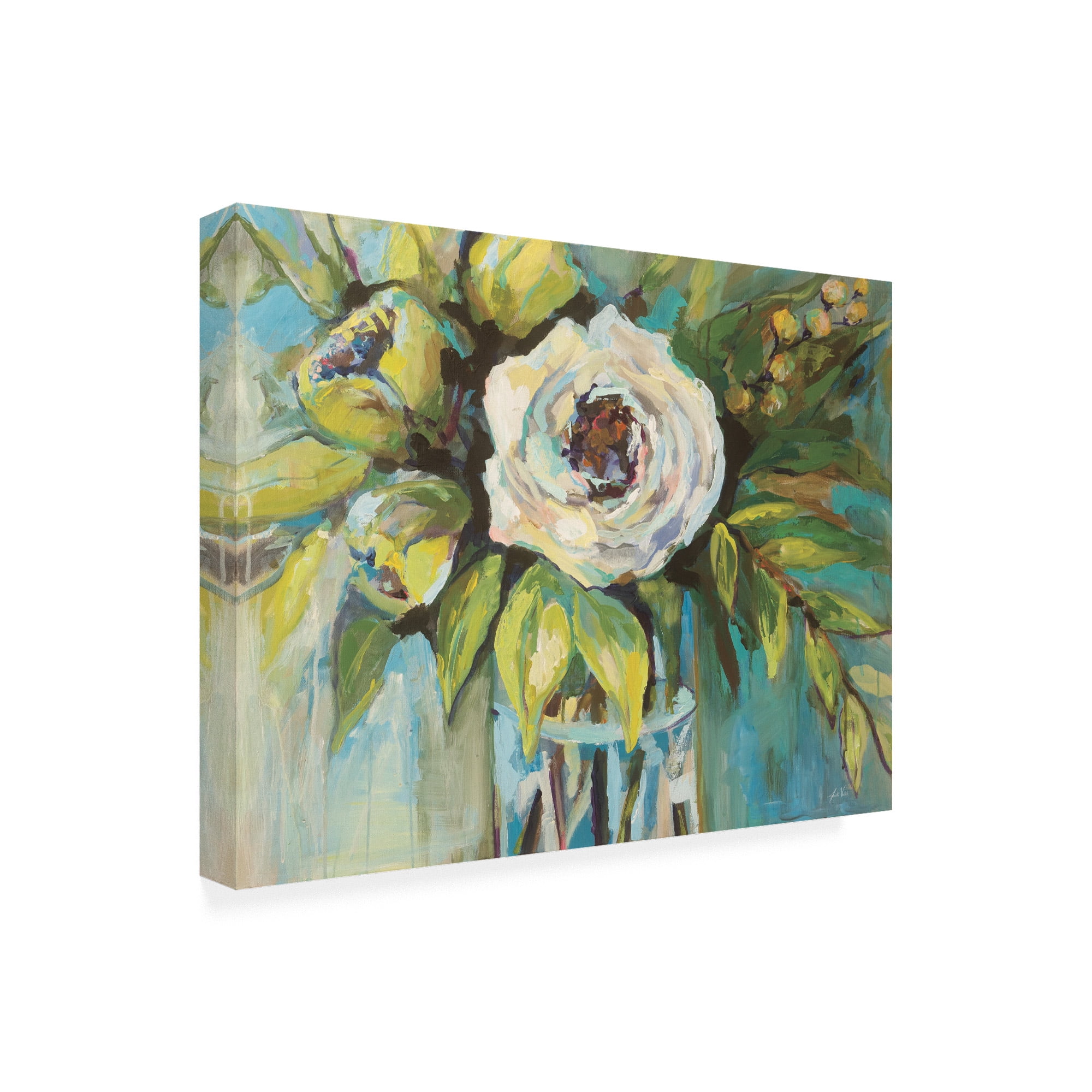 Trademark Fine Art 'Aqua Solo' Canvas Art by Jeanette Vertentes