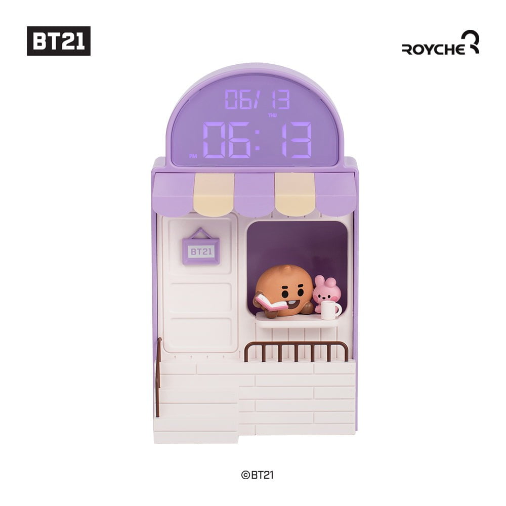 BT21 My Little Buddy Baby Cafe Clock BTS LED Digital Desk Clock