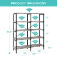 thumbnail image 7 of Best Choice Products 55in Storage Bookshelf for Living Room, Walkway w/ Industrial, Elevated Design - Gray, 7 of 7
