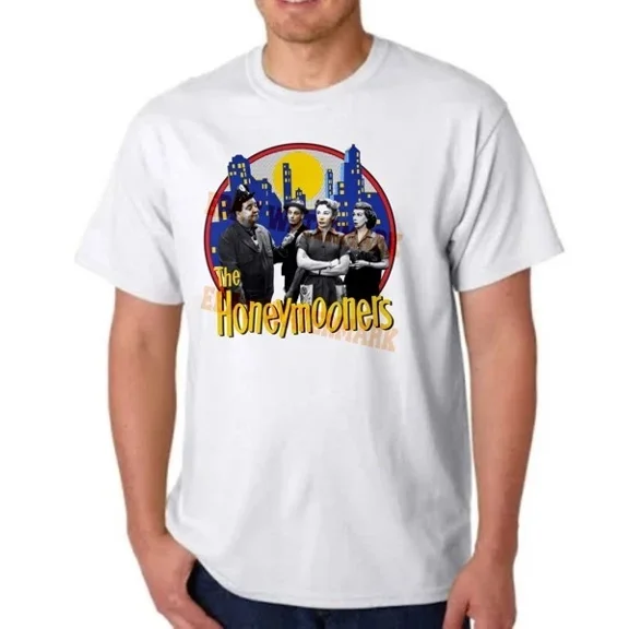 Reprint Rare THE HONEYMOONERS JACKIE GLEASON RALPH NORTON COMEDY TEE T-SHIRT