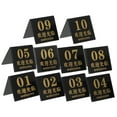 thumbnail image 6 of WHAMVOX Black Acrylic Table Numbers 110 Reusable Double SidedMarkers for Decoration 10pcs, 6 of 7