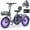 Lavender Purple, variant on MOONCOOL 750W Foldable Electric Mountain Tricycle for Adult, 6 Speed 20x3.0 In Fat Tire 3Wheel Electric Bike, 48V Removable Battery, Motorized Trike w/Front & Rear Basket, Certified to UL 2849 by SGS