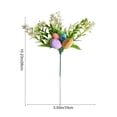 thumbnail image 3 of Kumdkd Easter Foam Eggs & Floral Arrangement, 10.23x3.93in Multicolor Tabletop Centerpiece, Lightweight Plastic Easter Decor for Table Wall Mantel, Reusable Spring Party Decor, 3 of 6