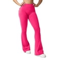 thumbnail image 4 of Leggings with Pockets for Women Scrunch Workout Leggings Butt Lifting Gym Yoga Pants Hot Pink L, 4 of 4