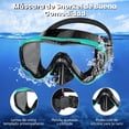 thumbnail image 3 of Kit de Máscara Snorkel Buceo para Adultos, Frontal Natación, Panorámica 180°, Antivaho y Antifugas, con Esnórquel Seco, Bolsa Impermeable, Tapones Oídos Clip Nariz, Buceo,, 3 of 7