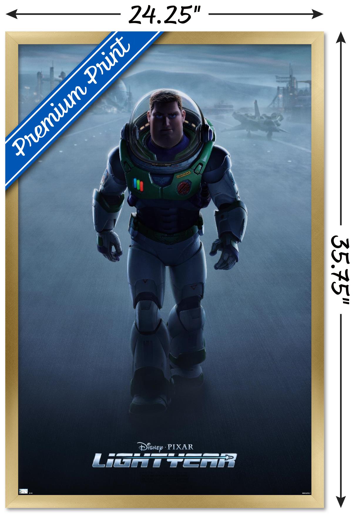 Disney Pixar Lightyear - Buzz Lightyear One Sheet Wall Poster, 22.375" x 34" Framed