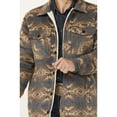 thumbnail image 3 of Rock & Roll Denim Men's And Southwestern Sherpa Lined Shirt Jacket Charcoal Large  US, 3 of 4