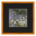 6x6 Frame Honey Pecan With Black Picture Mat For 6x6 Photo Honey