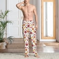 thumbnail image 5 of Uemuo Oriental Cuisine Pattern Men's Wide Leg Palazzo Lounge Pants with Pockets Light Weight Loose Comfy Casual Pajama Pants-Large, 5 of 9