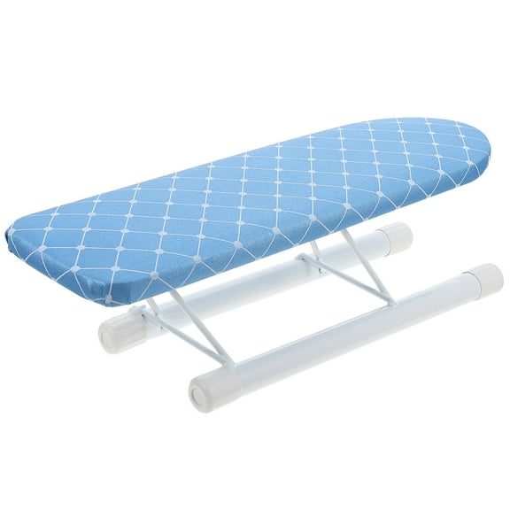 IBASETOY SkyBlue Foldable Ironing Board Compact Design for Home Use Easy to Iron Small Areas 33.5 x 12 inches