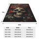 thumbnail image 3 of Fotbe Classical Rose Crown Skull Manta de Franela Acolchonada con Estampado, Súper Suave y Esponjosa, Extra Grande para Sofá, Cama, Uso Todo el Año-60"x50", 3 of 7