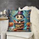 thumbnail image 2 of Funda de almohada de Halloween con diseño divertido y decorativo de felpa corta de 18 x 18 pulgadas, cojín para sofá cama de 18 x 18 pulgadas, 2 of 5