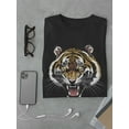 thumbnail image 3 of Yellow Eyed Roaring Tiger T-Shirt Men -Image by Shutterstock, Male x-Large, 3 of 4