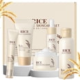 thumbnail image 1 of Set de cuidado de la piel LAIKOU Rice Cleanser Toner Serum, 5 piezas, 1 of 9