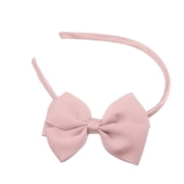 Unique Bargains Bow Headband Fashion Cute Polyester Hairband for Teenager 5.9x4.4 Inch Lotus Pink