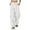White, variant on Cargo Pants Kids Classic Fit Jogger Pants for Girls Stretch Elastic Waist Khaki Cargo with Pocket Girls Clothes Size L/155