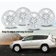 thumbnail image 2 of PIT66 Hubcap, Fit for 2006-2012 Toyota RAV4 5-Spoke 17” Wheel Chrome Skin Hub Cap Cover 4 PCS, 2 of 9