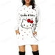 thumbnail image 4 of Vestido con capucha de HELLO KITTY para mujer, vestido ajustado a la moda para otoño, vestido informal con capucha y bolsillos, minivestido, 4 of 5