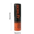 GARENAS 1PCS18650 3.7V 2200mAH BRC Lithium Rechargeable Liion Battery