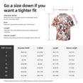 thumbnail image 5 of Gukieu Starfish Shell Print Men's Short-sleeved Shirts, Button-down Pocket Shirts, T-shirts, Beach Vacation Travel Summer Clothing-3X-Large, 5 of 5