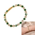 thumbnail image 2 of Gold Plated Cubic Zirconia Square Cut Tennis Chain Bracelet Unisex Handchain, 2 of 20