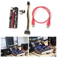 thumbnail image 3 of VER009S PCI Express Riser PCIe 1X a 16X Extender SATA Tarjeta adaptadora para GPU Likrtyny Componentes de la computadora, 3 of 6