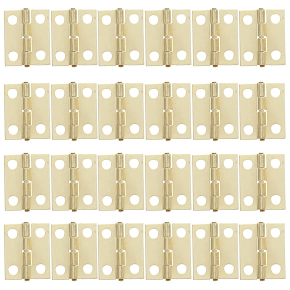 ADDHAT 50Ud Bisagras Pequeñas Doradas Para Manualidades Y Con Tornillos De Alta Resistencia
