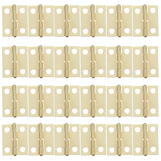 ADDHAT 50Ud Bisagras Pequeñas Doradas Para Manualidades Y Con Tornillos De Alta Resistencia