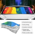 thumbnail image 5 of Disketp Windshield Sun Shade, Car Sun Shade For Front Window Rainbow Colored Sunshades Sun Visor Protector Blocks Uv Rays Foldable, 5 of 9