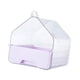 thumbnail image 4 of Bañera para loros, accesorios para jaulas de pájaros, caseta de baño para periquitos y pájaros pequeños Púrpura ligera, 4 of 9