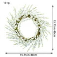 thumbnail image 3 of Guirnaldas de flores artificiales, corona de hojas, para pared, ventana, puerta, decoración para el hogar, boda, ventana, 3 of 5