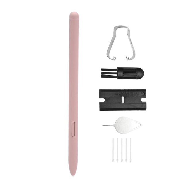 For Tab S6 Lite Stylus Highly Sensitive Accurate Size Durable Plastic Smart Pen with 5 Tips for SM P610 SM P615 Tablet Pink