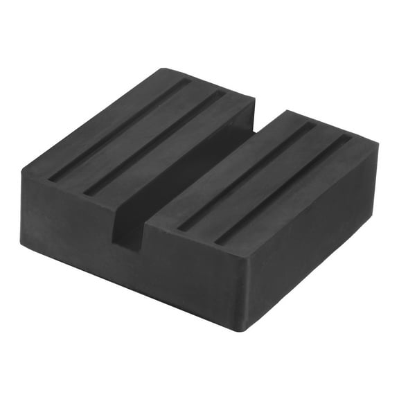 Uxcell 1-Pack Floor Jack Rubber Pad, 3 Inch Universal Rail Pinch Weld Stand Jack Square Pad Adapter Jack Protector Cushioning Part