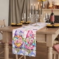 thumbnail image 2 of Table Runners 72 Inches Long Dress Scarves, Blue Purple Gnomes Farmhouse Kitchen Table Runner, Coffee Tablerunners, Spring Hydrangea Flower Leaf Pink Plaid 18x72 Inch, 2 of 9