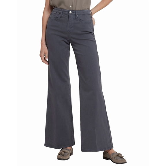 NYDJ womens Mia Vintage Charcoal Wide Leg Jean, 2