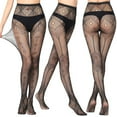 thumbnail image 2 of BKQCNKM Fishnet Stockings Thigh High Stockings for Women Compression Stockings for Women Long Tube Suspender Silk Stockings Fish Net Stocking for Women, W One Size, 2 of 5